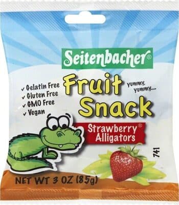Seitenbacher Fruit Snack, Strawberry Alligators