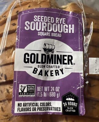 California Sourdough Seeded Rye Square Bread
