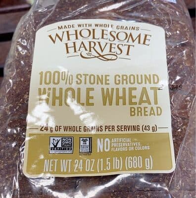 100% stone ground whole wheat