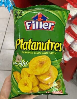 Platanutres con ajo