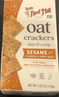 Oat Crackers (Sesame)