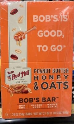 Peanut Butter Honey & Oats Bars