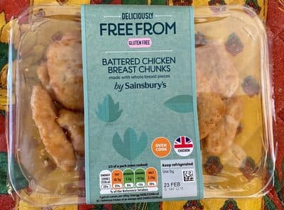 Battered chicken breast chunks