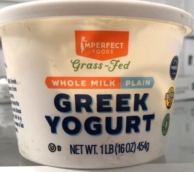 Grass-Fed Whole Milk, Plain Greek Yogurt