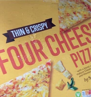 Four cheese pizza
