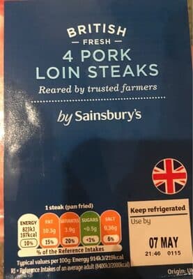 Pork Loin Steaks
