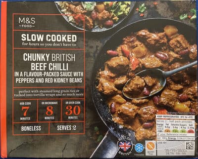 Slow Cooked Chunky British Beef Chilli