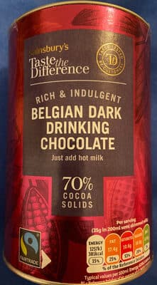 Belgian Dark Drinking Chocolate