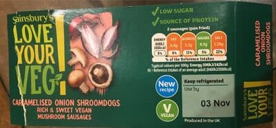 Caramelised Onion Shroomdogs