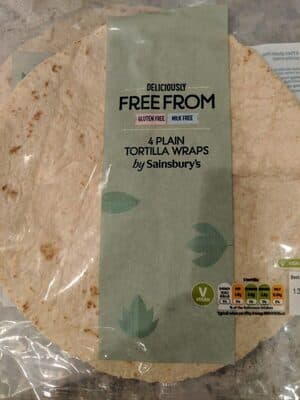 Deliciously Free From - Plain Tortilla Wraps