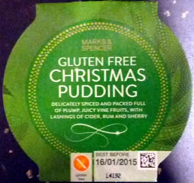 Gluten Free Christmas Pudding