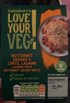 Butternut Squash Lasagne