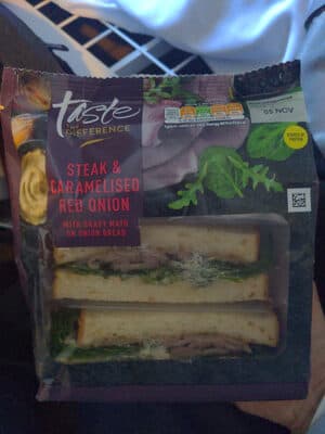Steak and Caramelised Red Onion Sandwich