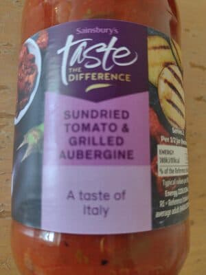 Sun-Dried Tomato & Grilled Aubergine Sauce