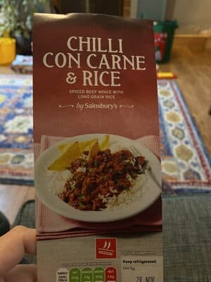 Chilli con carne & rice