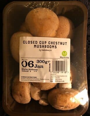 Closed Cup Chestnut Mushrooms