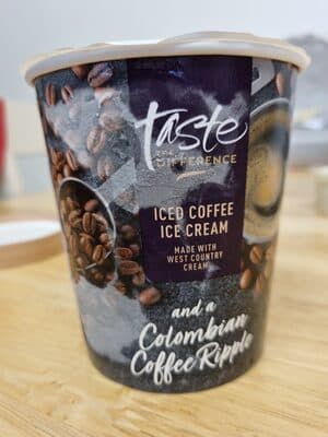 Taste the Difference iced coffee ice cream