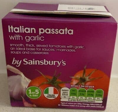 Italian Passata With Garlic