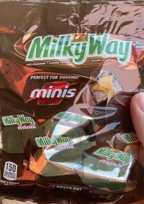 Rich Chocolate Creamy Caramel Smooth Nougat Minis Bar