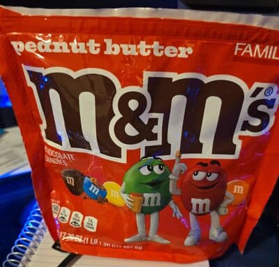 peanut butter m&m's