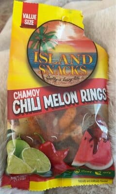 Chamoy chili melon rings