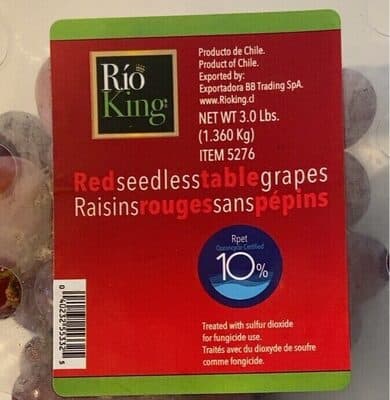 Red Seedless Table Grapes