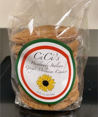 Handmade Italian Ginger Molasses Cookies