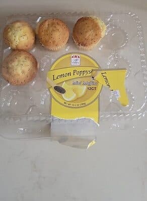 Lemon poppyseed mini muffins