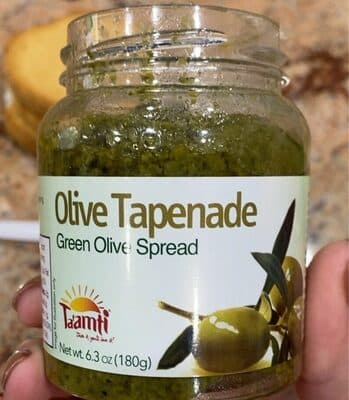 Green Olive Tapenade Spread for Pastries and Cheeses