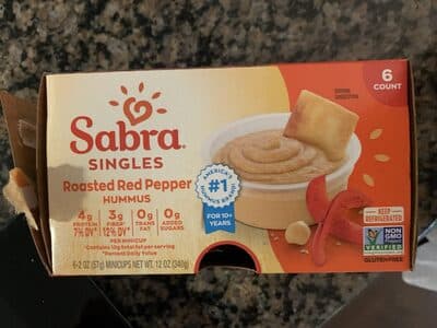 Roasted Red Pepper Hummus Singles