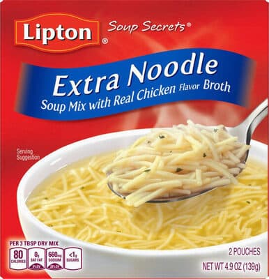 Extra Noodle Soup Mix with Real Chicken Flavor Broth