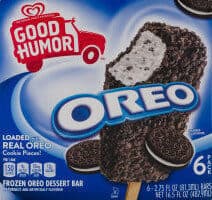 Oreo Flavored Frozen Dessert Bars