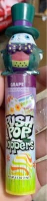 Push pop candy toppers grape