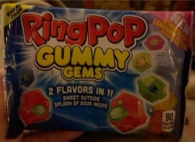 Ring pop gummy gems