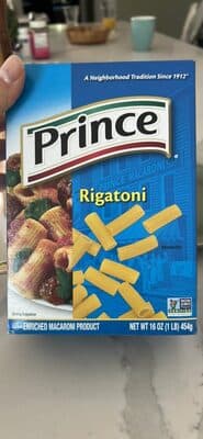 ENRICHED MACARONI PRODUCT, RIGATONI