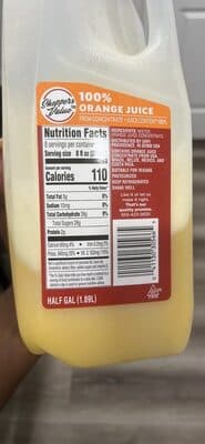 100% ORANGE JUICE