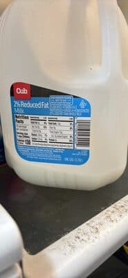 2% Reduced Fat Milk
