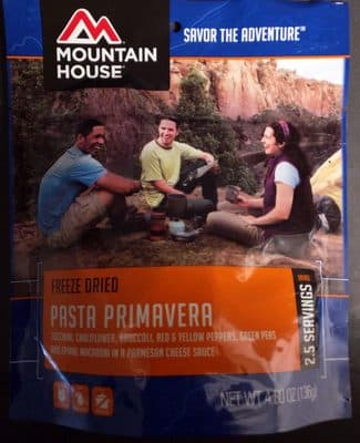 Freeze Dried Pasta Primavera