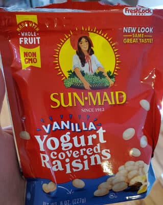Vanilla Yogurt Covered Raisins