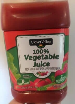 100% VEGETABLE JUICE FROM CONCENTRATE