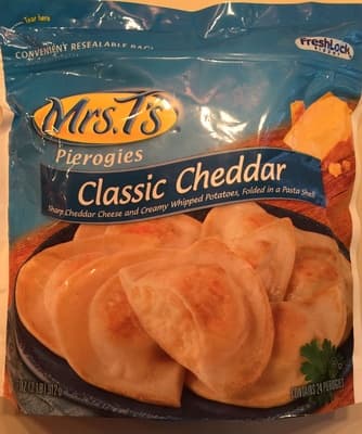 Classic Sharp Cheddar Cheese And Creamy Whipped Potatoes Pierogies