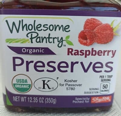 Raspberry Organic Preserves