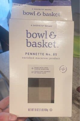 ENRICHED MACARONI PRODUCT, PENNETTE NO. 85