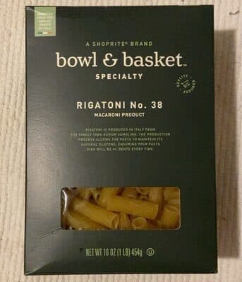 MACARONI PRODUCT, RIGATONI NO. 38