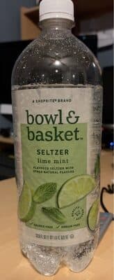 Lime Mint Flavored Seltzer