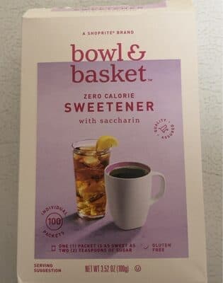 Zero Calorie Sweetener With Saccharin