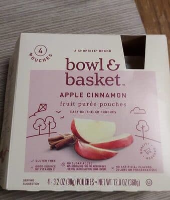 Apple Cinnamon Fruit Puree Pouches