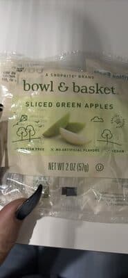 Sliced Green Apples