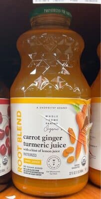 Root Blend Carrot Ginger Turmeric Juice