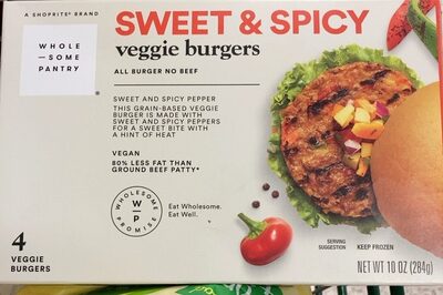 Sweet & Spicy Veggie Burgers